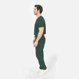 Men's UNIQUE One-Pocket V-Neck Scrub Top (Two in One Pocket)