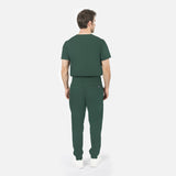 Men's UNIQUE One-Pocket V-Neck Scrub Top (Two in One Pocket)